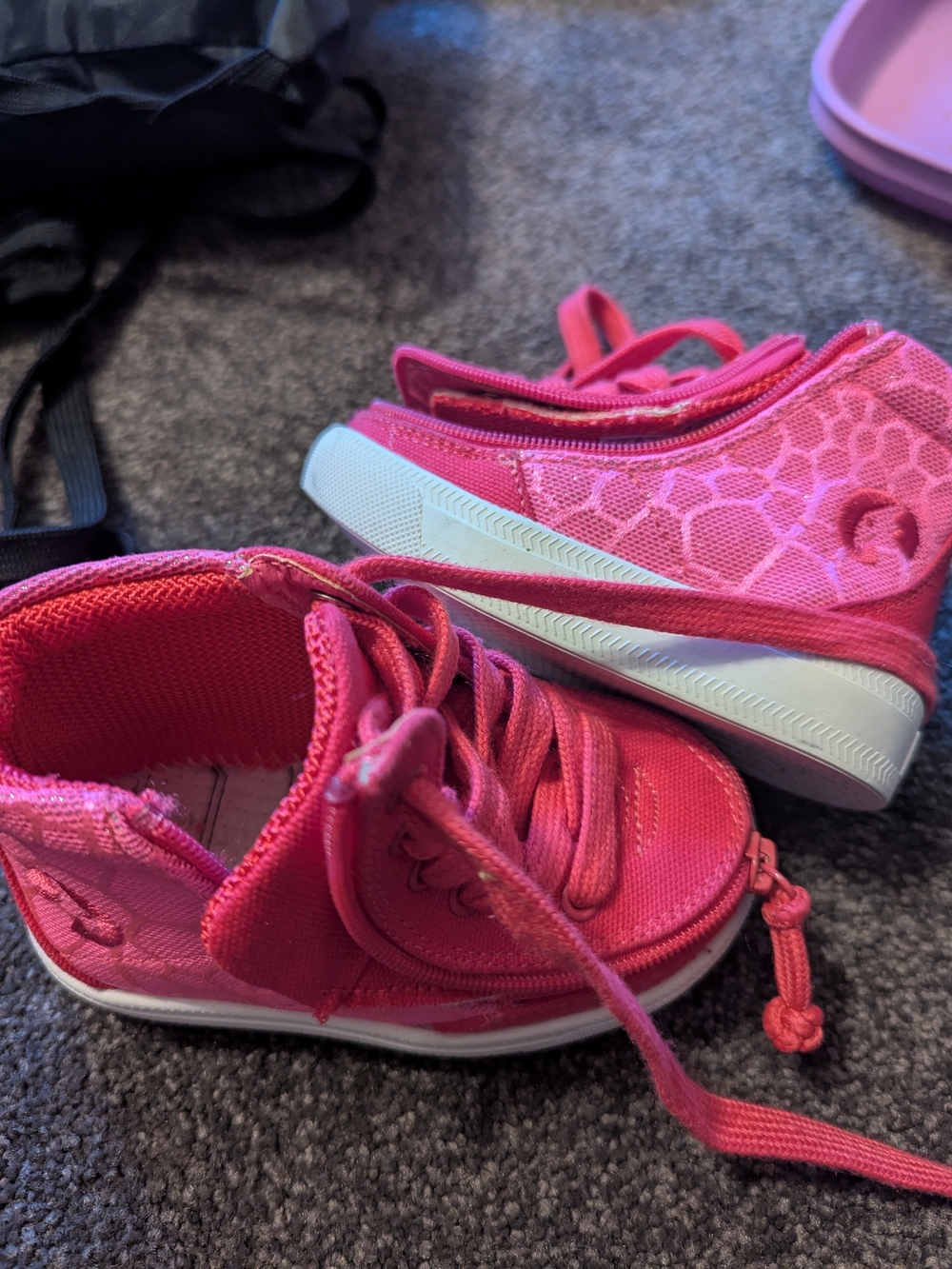 Billy Kids Pink High-Top Sneakers - Comfortable Everyday Shoes
